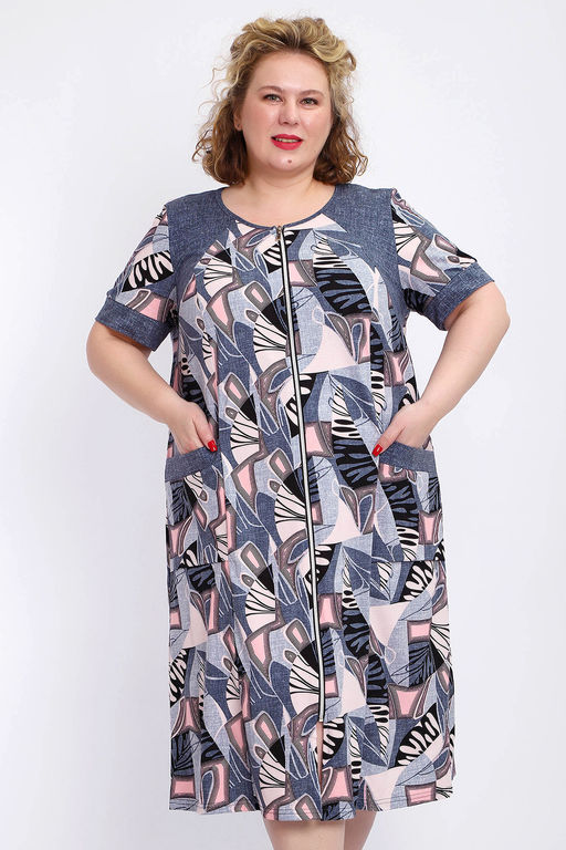 Халат 004 домашний на молнии