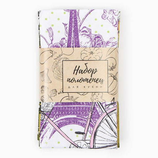 Набор полотенец кух. Доляна Прованс 35х60см-4шт, 100% хл  фото 9