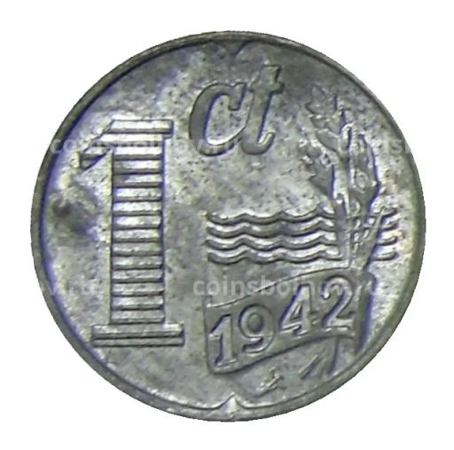 1 цент 1942 года Нидерланды