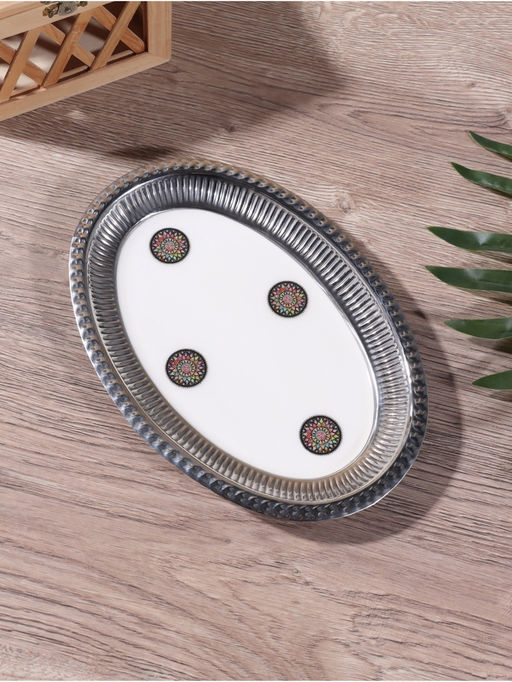 Менажница Винтаж (набор 2 шт) 10х10х5,5 см, на подносе, алюминий - Simaland фото 4