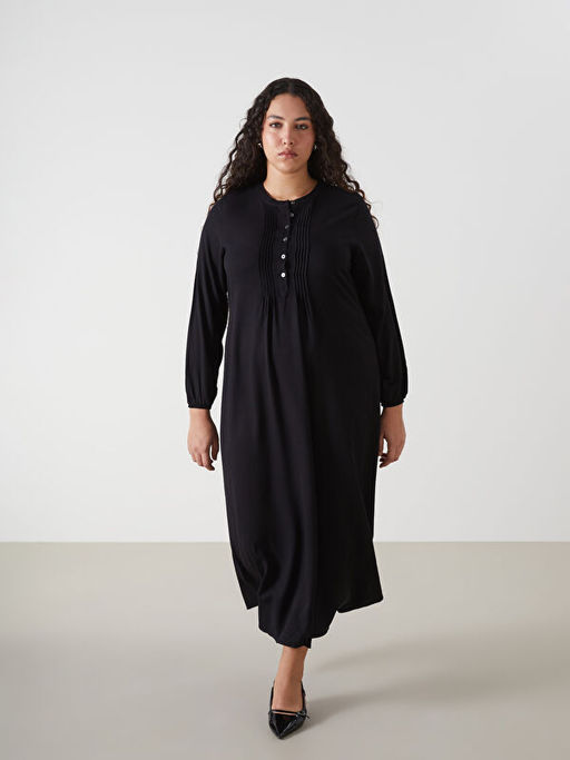 Bisiklet Yaka Elbise