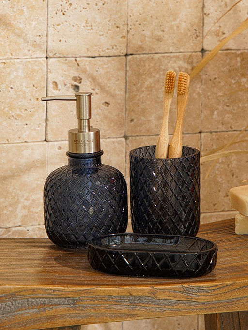 Аксессуары для ванной SL Home, 3 предмета, дозатор, мыльница, стакан