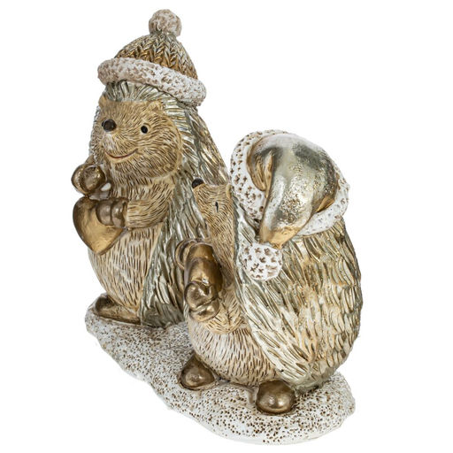 Фигурка декоративная "Ёжики", L12,5 W5 H9 см