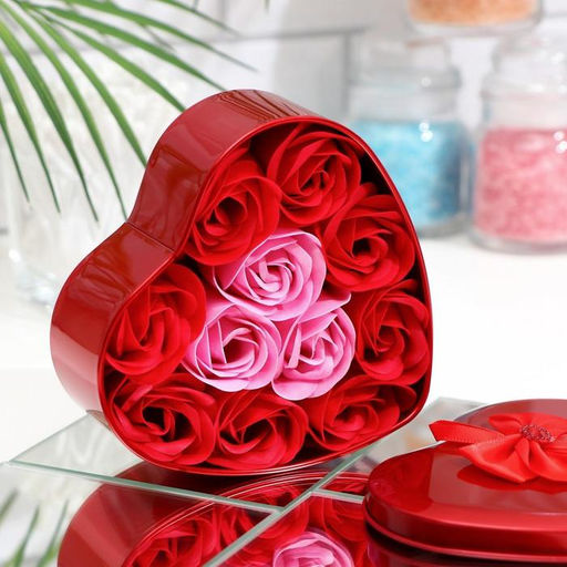 Мыльные розочки, красные и розовые, набор 11 шт. - Simaland фото 3