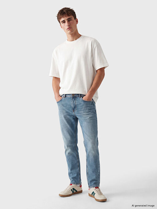 750 Slim Fit Erkek Jean Pantolon - Waikiki фото 3
