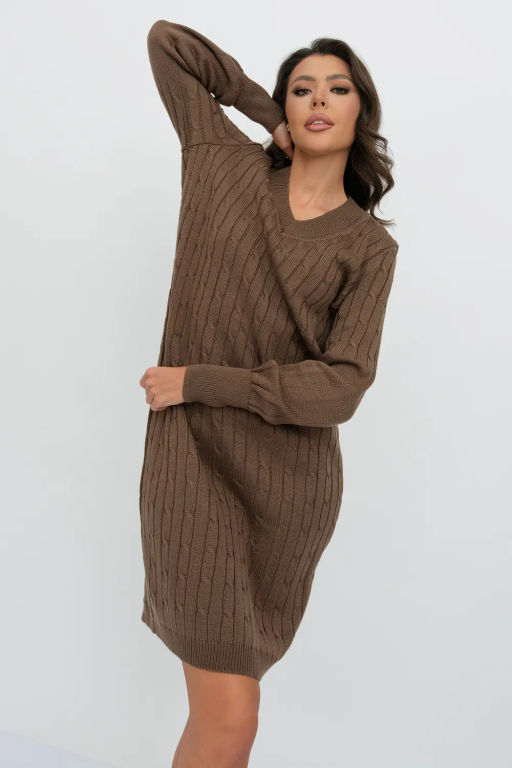 ЗЛАТА Платье М 2991/кофе