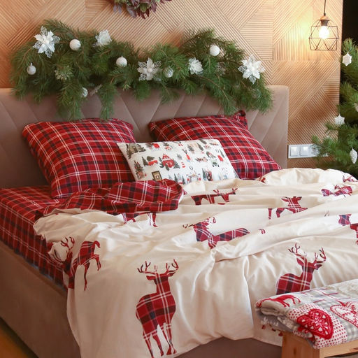 Постельное бельё евро «Этель» Scottish deer, поплин