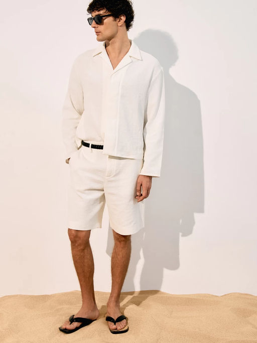 Рубашка из льна / Zarina фото 3