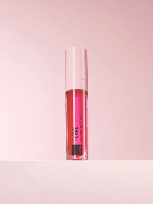 Масло для губ Make Up + Care Розовый - Avon фото 2