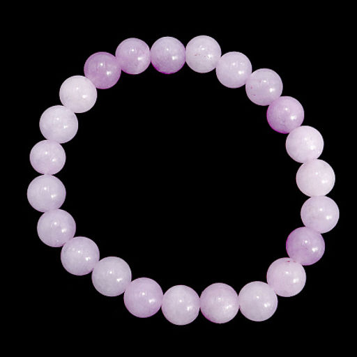 Браслет из камня Сиреневый агат приносящий очарование и магнетизм 8мм
