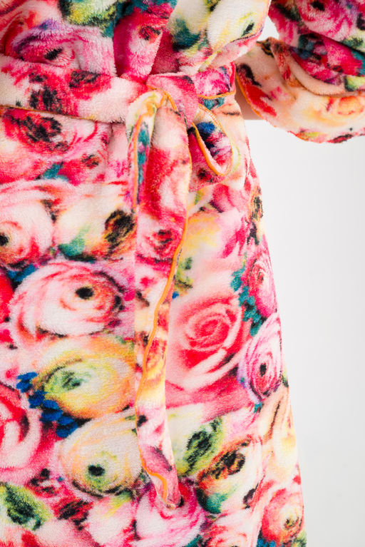 Халат женский из ультрасофта Светлана цветы - Амадэль фото 16