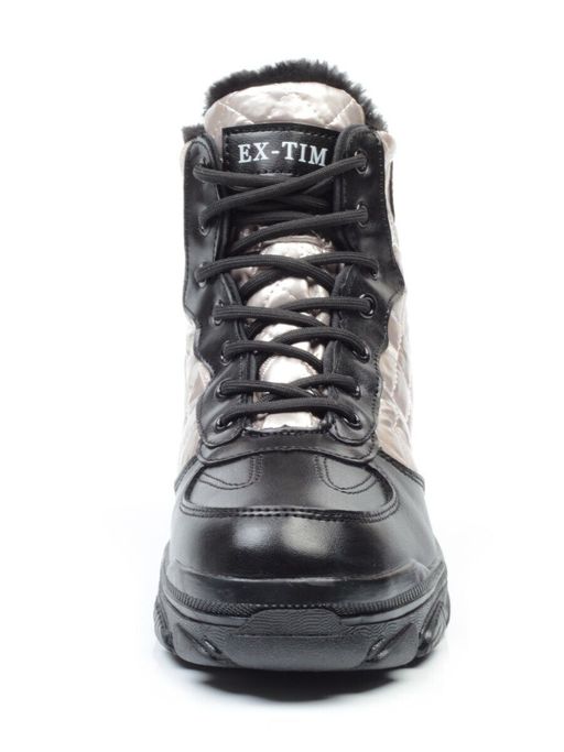 04-2221-4 BLACK Ботинки зимние женские (искусственные материалы) - Фабричный китай фото 10