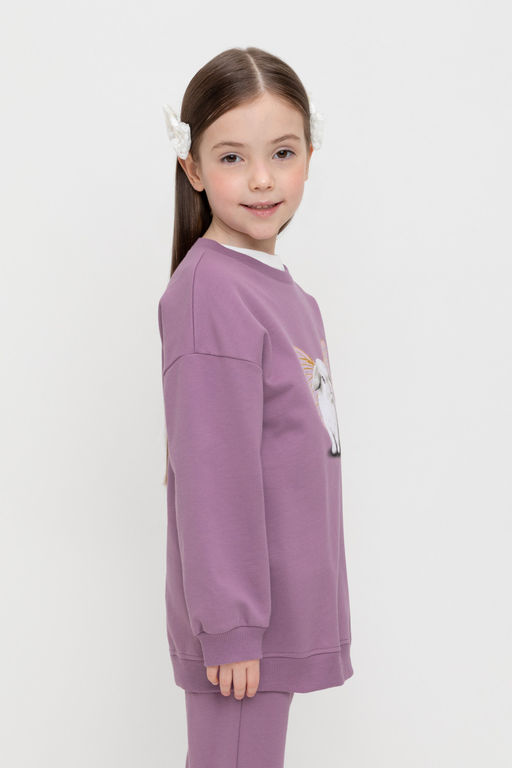 Crockid _ КР 302552/насыщенный виноград к525 джемпер для дев  фото 3