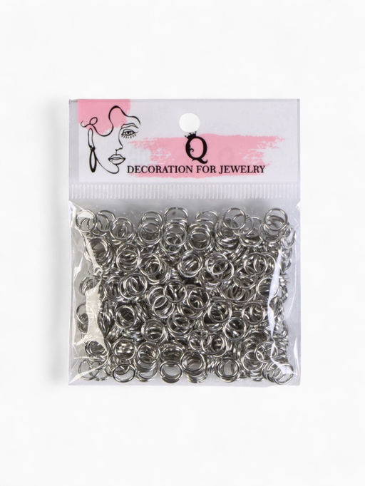 Кольцо соединительное СМ-1002, 0.9?14 мм, набор 50 г,  235 шт. цвет серебро