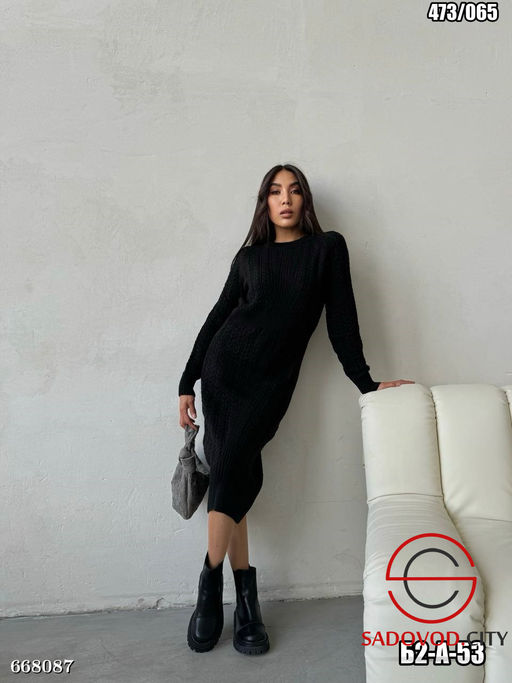 Платье женское осеннее вязанное - Bruno фото 4