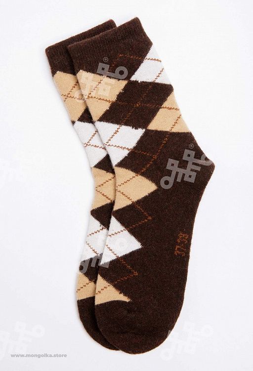 Носки из монгольской шерсти (арт. 01181) - Mongolka фото 2
