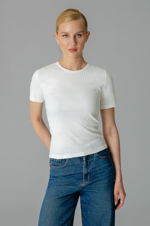 Арт.3203/6 Футболка женская 42-48 (4 шт) Цвет:молочный - Калинка фото 9