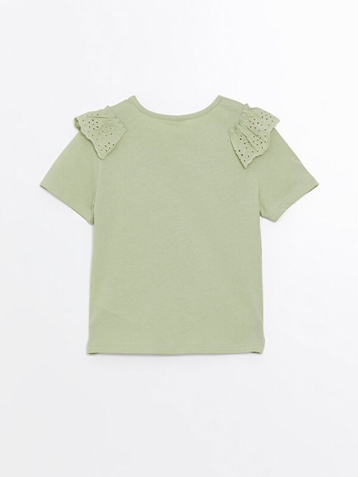 Bisiklet Yaka K?sa Kollu Basic K?z Bebek Ti??rt