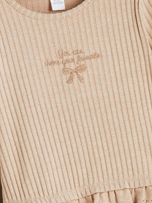 Bisiklet Yaka K?z ?ocuk Ti??rt ve Tayt