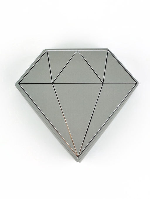 Цена за 5 шт. Коробка подарочная под бижутерию «Серая, тиснение», 10×9×3.5 см