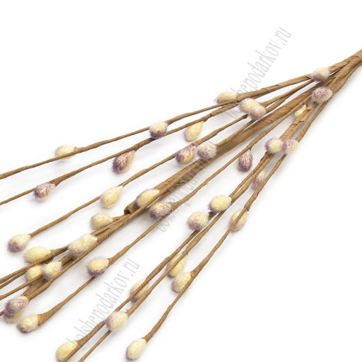 Веточка декоративная Верба 70 см (SF-8132) желтый/сиреневый - Больше подарков фото 2