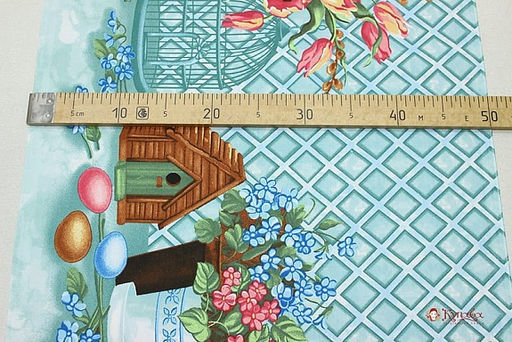 Дорожка Пасхальный домик, ш.0.5м, хлопок-100%, 228гр/м.кв, раппорт 63.5см - Купава фото 4