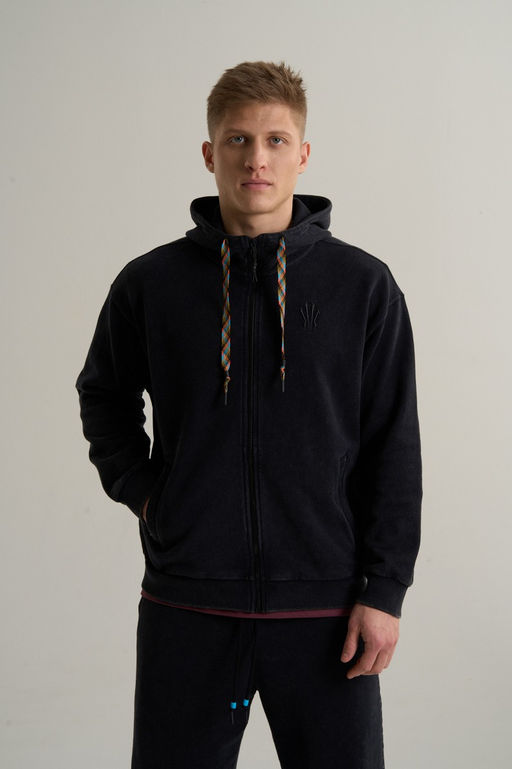 Толстовка на молнии Черный KAI Knit Track Top - Anta фото 4