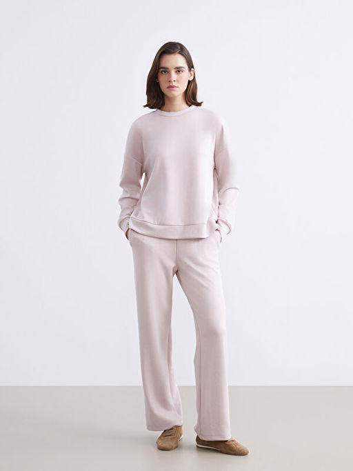 Modal Kar???ml? Oversize Kad?n Sweatshirt
