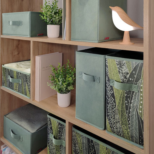 VAL GR-BOX-2S2N Короба стеллажные, без крышки, 15*31*31 см, набор 4 шт., GREEN, шт