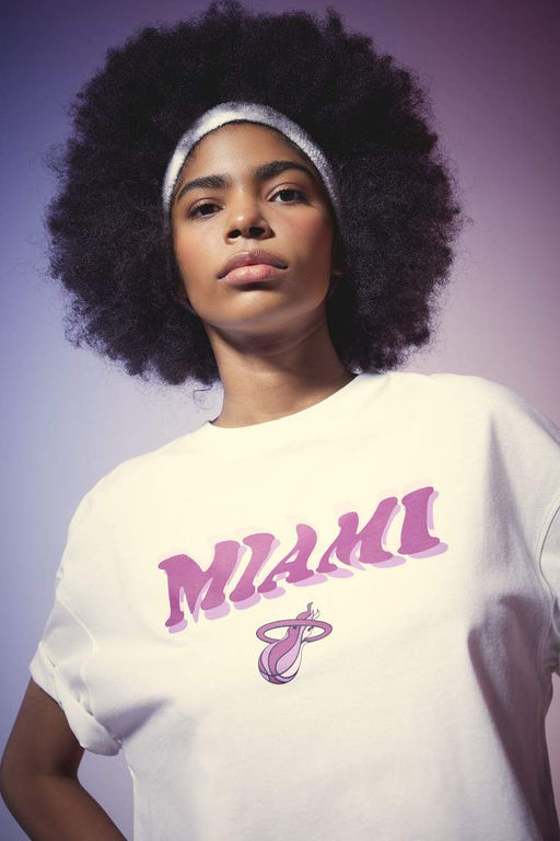 DeFactoFit Футболка с короткими рукавами и круглым вырезом NBA Miami Heat  фото 4