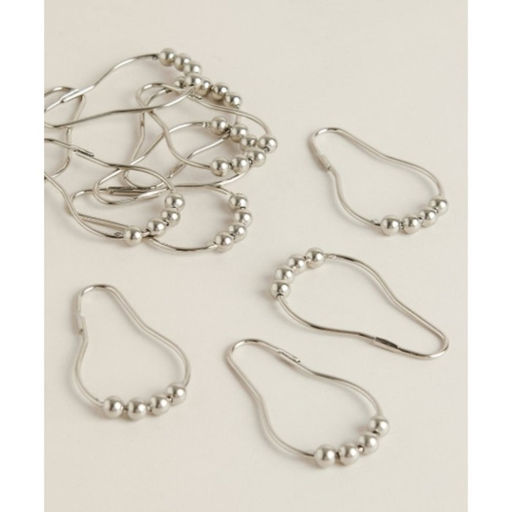 Крючки для штор Доляна, 12 шт., цвет хромированный