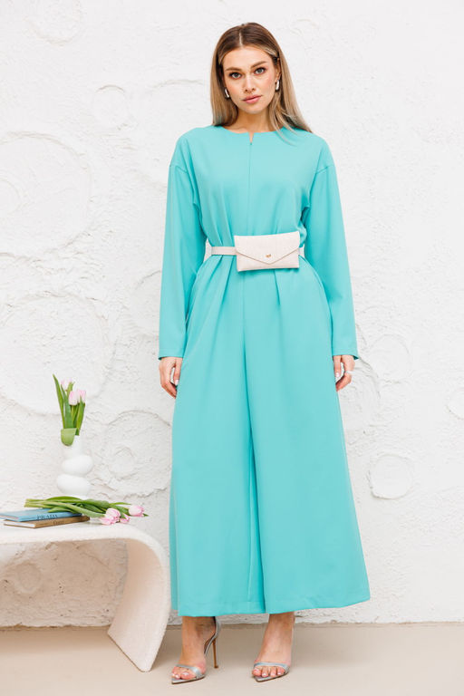 Комбинезон AmberA 1075В-1-Р бирюза  фото 5