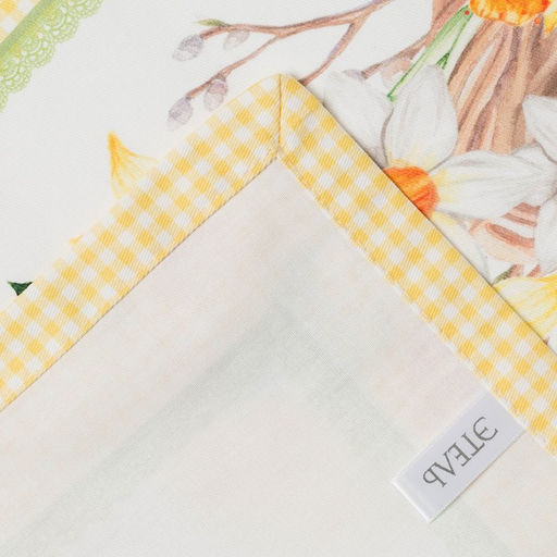 Дорожка на стол Этель Цыплята 30х70 см, 100% хлопок, саржа 190 гр/м2  фото 3