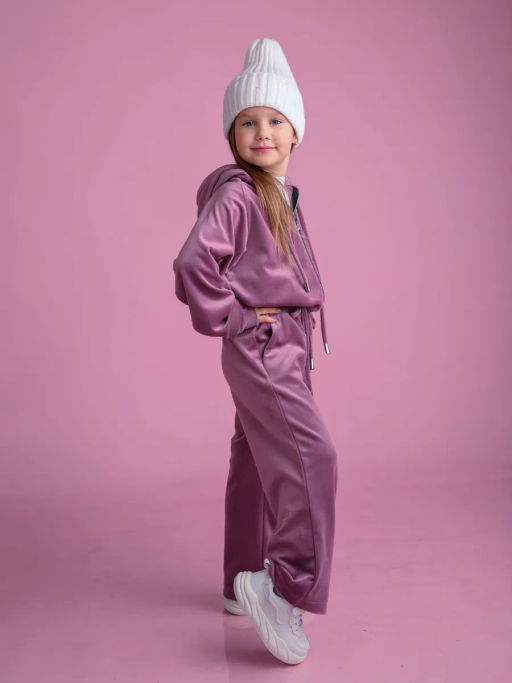 КД1249-М Костюм велюровый ЦВЕТ: СИРЕНЬ