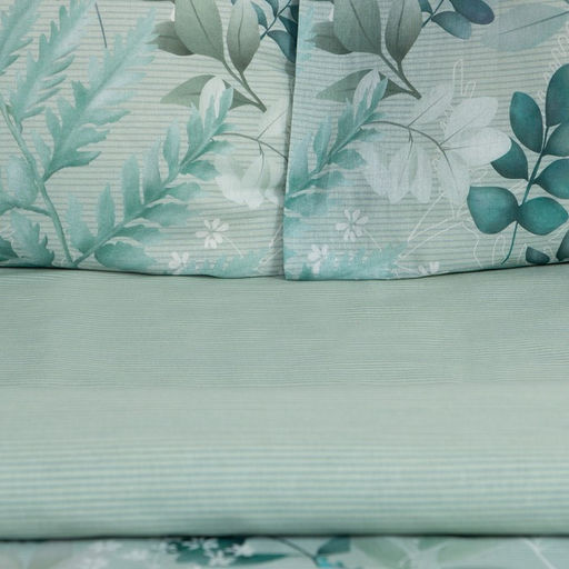 Постельное бельё Этель Евро Эвкалипт 200х217 см, 220х240 см, 50х70 см -2 шт, поплин  фото 2