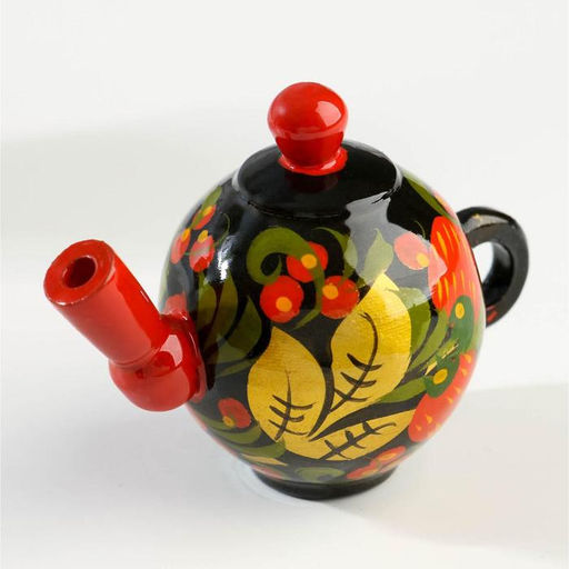 Фигурка «Самовар», хохлома, дерево