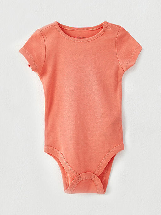 Bisiklet Yaka K?sa Kollu Basic K?z Bebek ??t??tl? Body 3l? - Waikiki фото 2