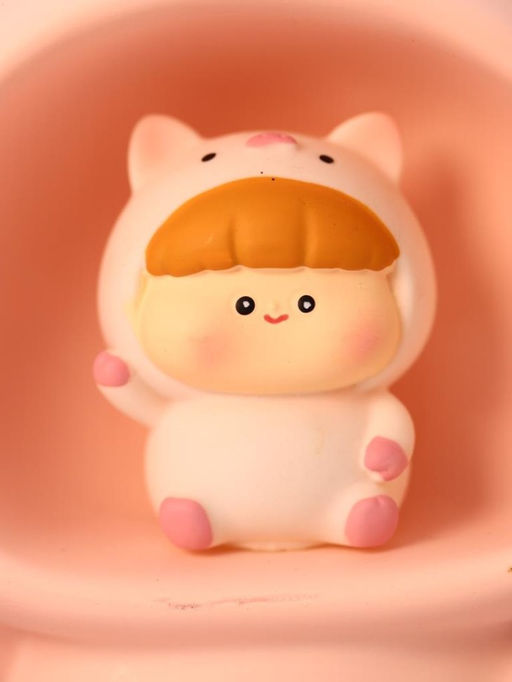 Kопилка - ночник Baby pig fan, pink (13,5 см), пластик