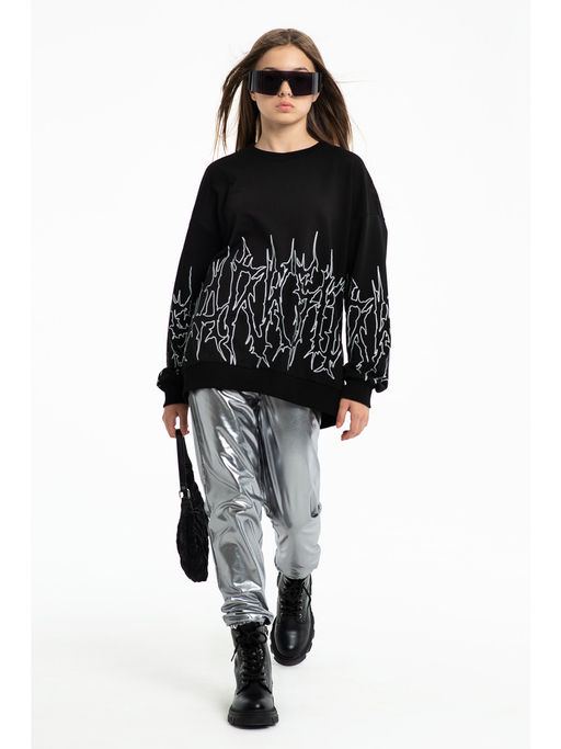 Брюки серебряный 234270506