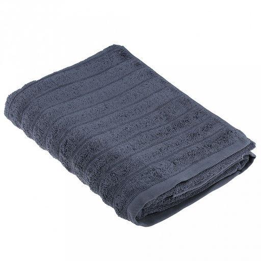 Полотенце махровое "Шелковый путь" 70х140см, хлопок 100%, стальной синий (Китай)