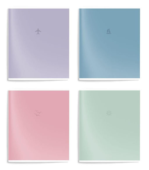 Тетрадь 96 л. А5 клетка, на скрепке, офсет Schoolformat СЛОЖНЫЕ ЦВЕТА мелованный картон, сплошной УФ-лак