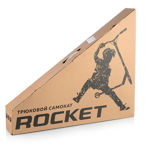 Самокат трюковый ROCKET,колеса PU/пластик 100 мм,ABEC 7, черный