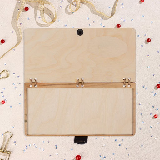 Конверт деревянный С Юбилеем! ручная работа, светлый, бабочки, 16,5х8 см - Simaland фото 3