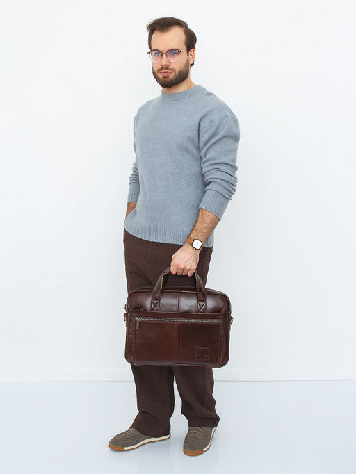 Портфель 11020Z brown Zinimsk