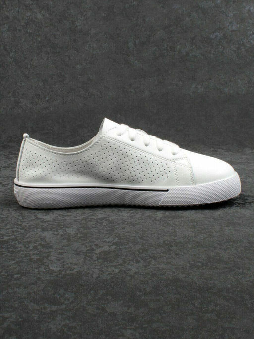 05-PDXL135-1 WHITE Кеды белые (натуральная кожа)