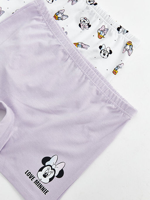 Minnie Mouse Bask?l? K?z ?ocuk Boxer 2li - Waikiki фото 3