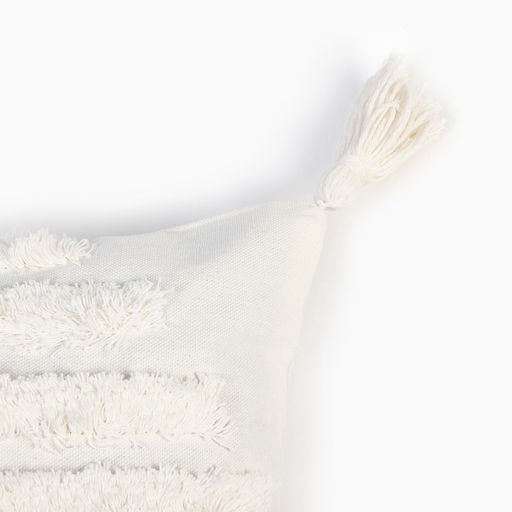 Наволочка декоративная Этель Бохо, 45х45 см, цвет молочный, 100% хлопок  фото 8