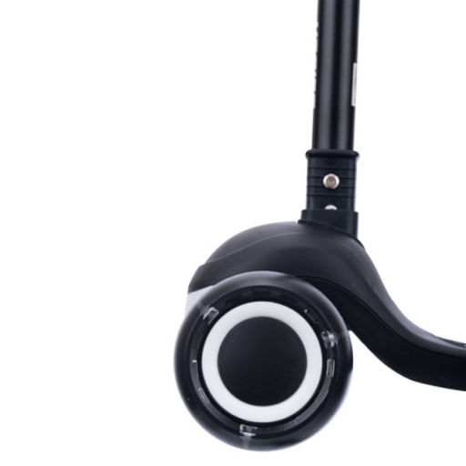 Самокат трехколесный Slider, светящиеся полиуретановые колёса и платформа, руль складной  фото 7