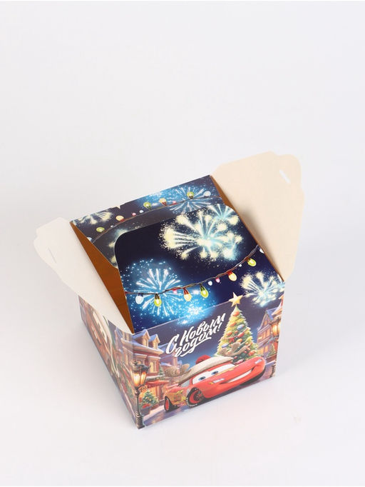 Набор подарочных новогодних коробок 3 шт. «Мультики», 12×12×12 см