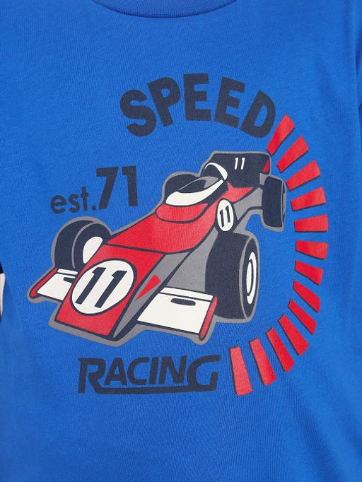 CRB wear / CWKB 90276-42 Комплект для мальчика (футболка, шорты),синий  фото 3